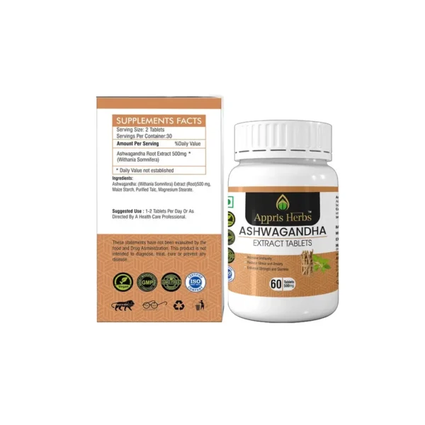 Ashwagandha Extract Tablets (Pack of 2) - Image 2
