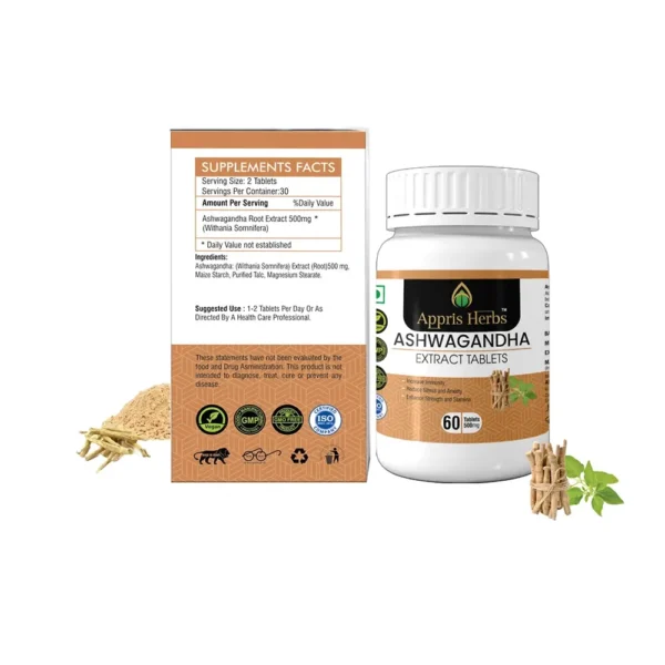 Ashwagandha Extract Tablets (Pack of 2)