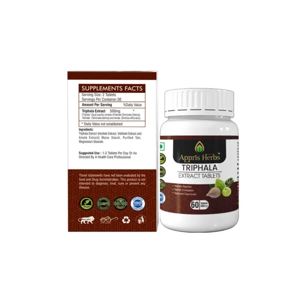 Triphala Extract Tablets (Pack of 2) - Image 2
