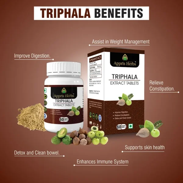 Triphala Extract Tablets (Pack of 2) - Image 3
